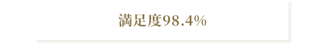 満足度98.4％